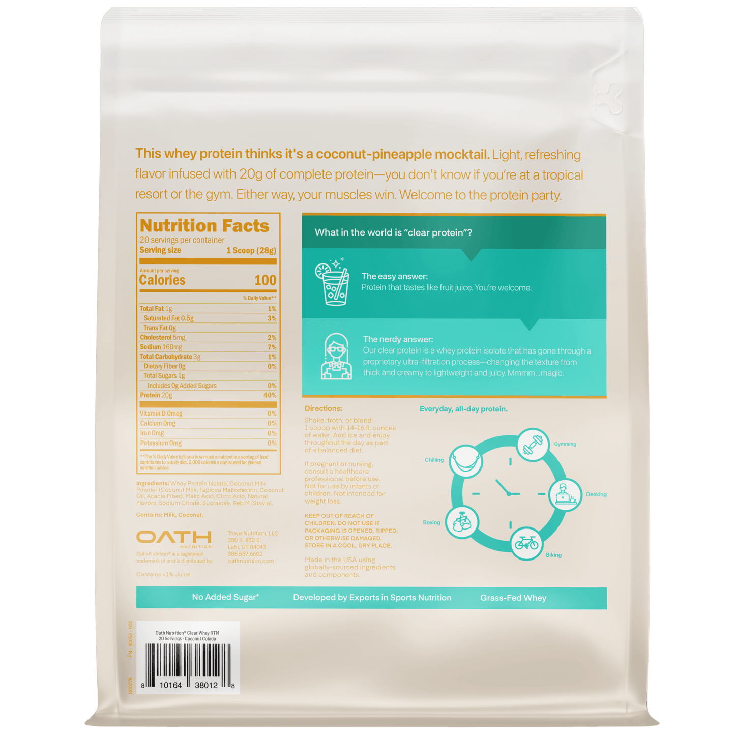 Oath Clear Protein Powder