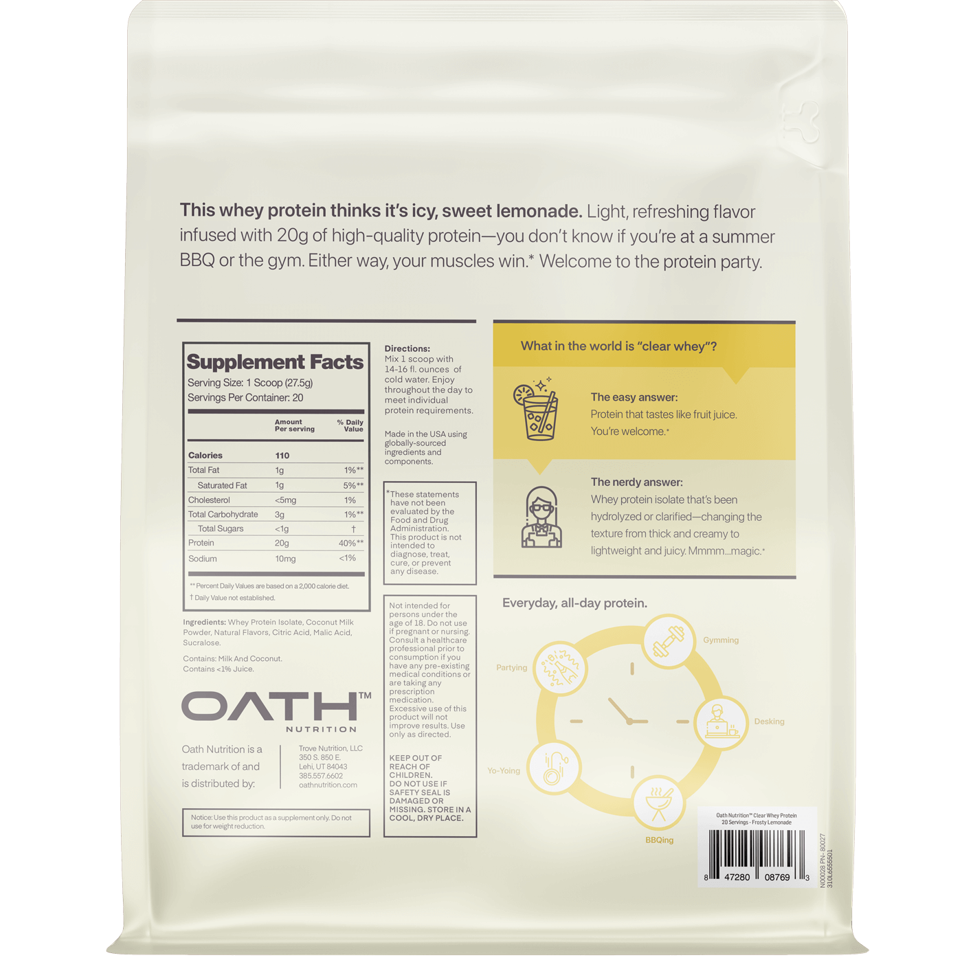 Oath Clear Protein Powder