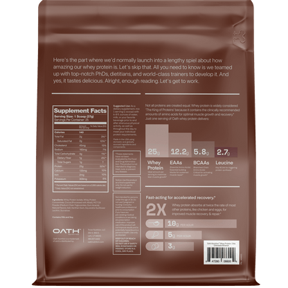 Oath Nutrition  Whey Protein - 25 Servings