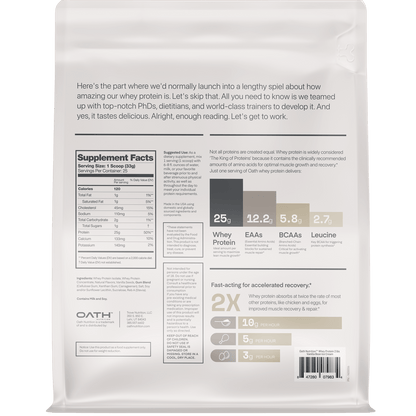 Oath Nutrition  Whey Protein - 25 Servings