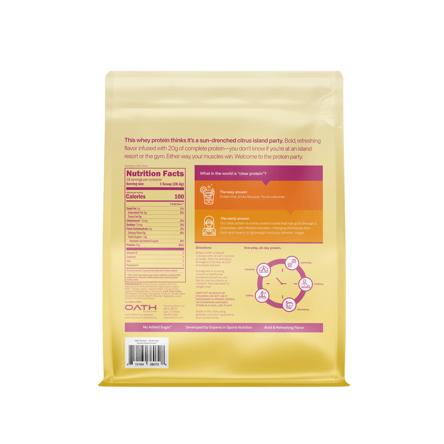 Oath Clear Protein Powder